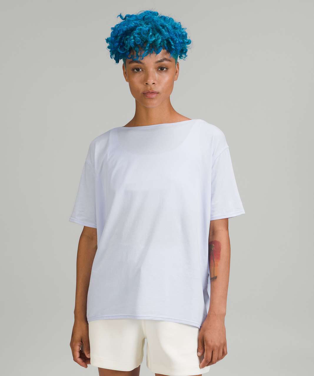 Lululemon Back in Action Short Sleeve Shirt - Pastel Blue