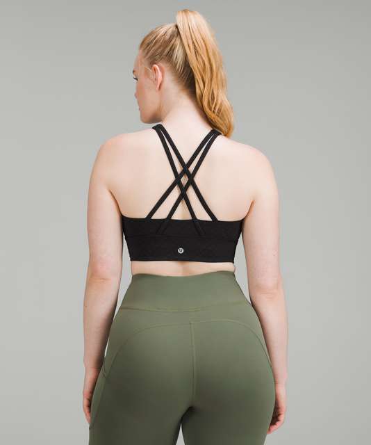 NWT Lululemon Energy Bra High Neck Long Line  Zip~SIZE:4,6,8,10,12~BLACK&WHITE