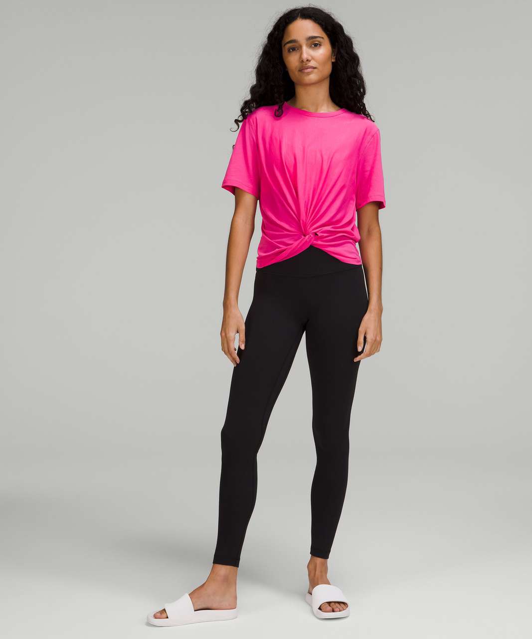 Lululemon Crescent Tee *Veil - Pink Lychee - lulu fanatics