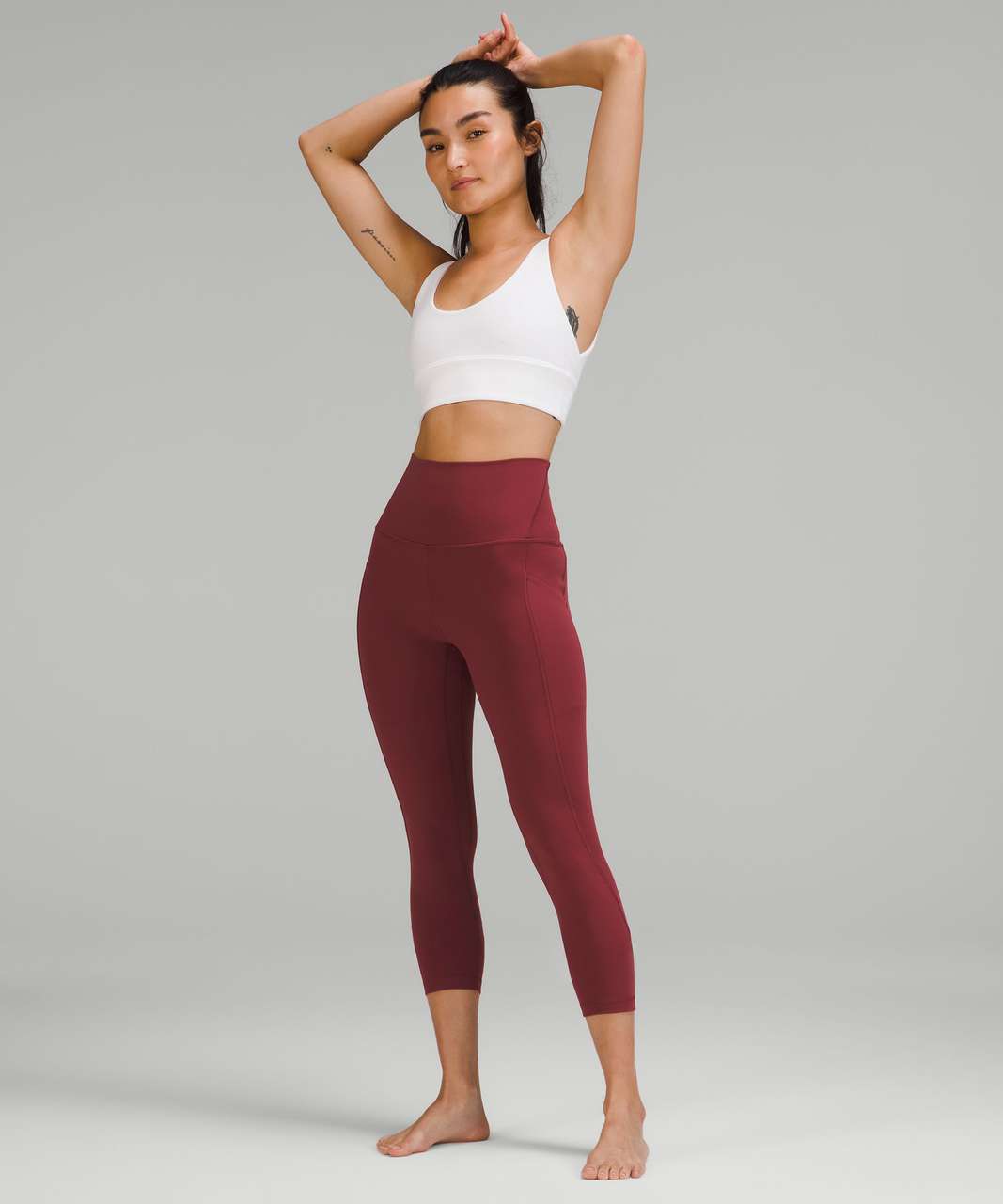 Lululemon Align High-Rise Crop with Pockets 23" - Mulled Wine