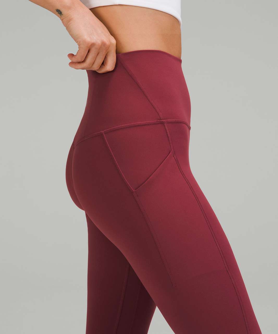 Lululemon Align High-Rise Crop with Pockets 23" - Mulled Wine