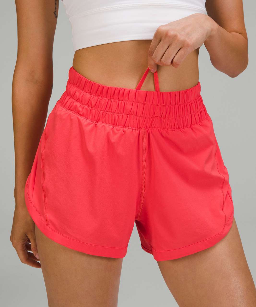 Lululemon Track That High-Rise Lined Short 3" - Pale Raspberry