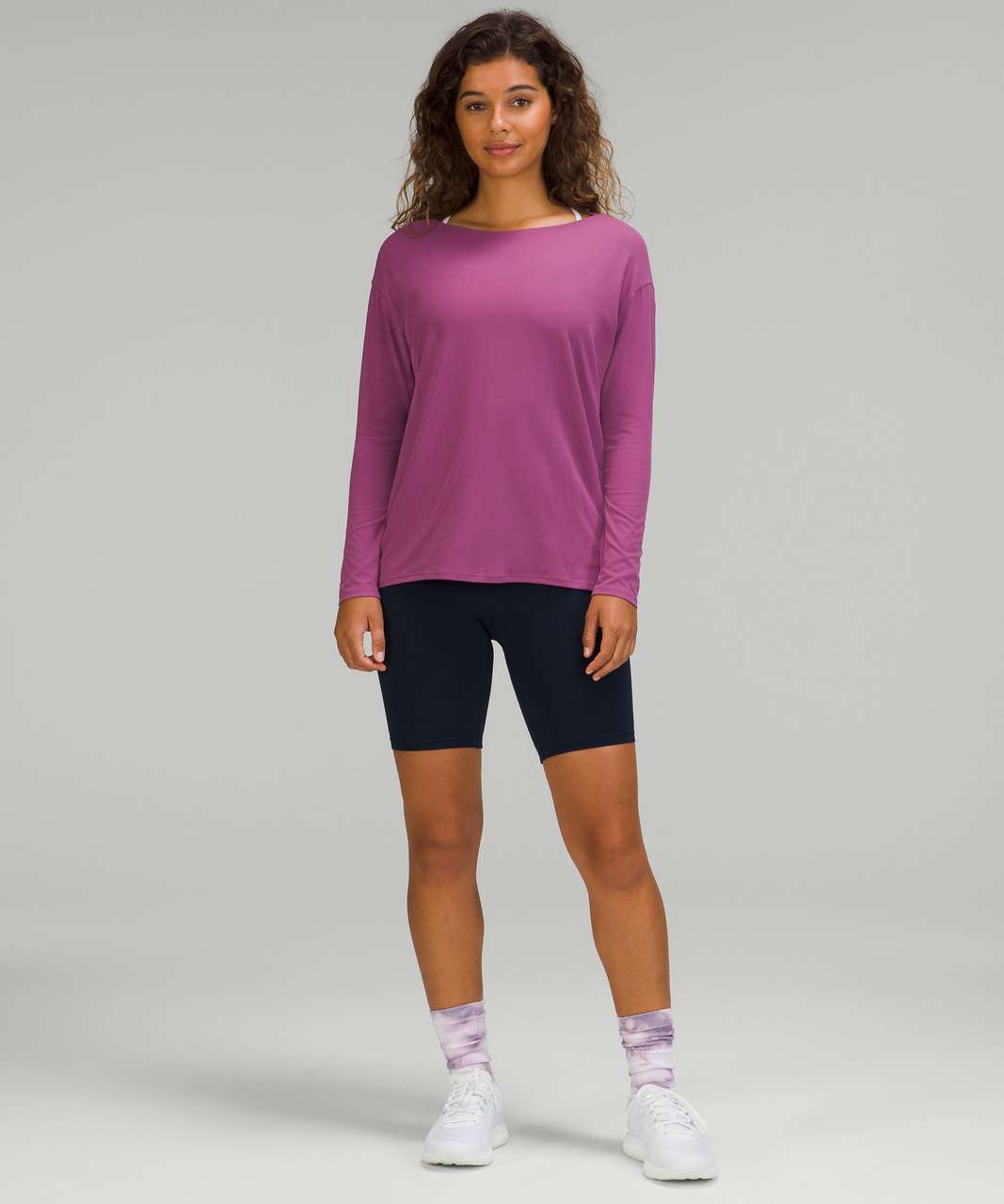 Lululemon Square Neck Mesh and Nulu Yoga T-Shirt - Black - lulu fanatics