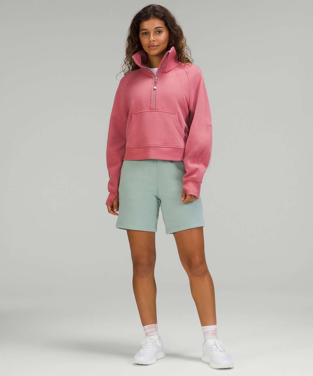 Lululemon Scuba Oversized Funnel Neck Half Zip - Brier Rose - lulu