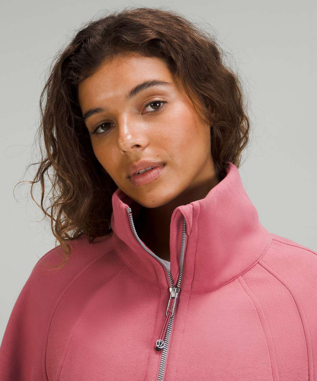 Lululemon Scuba Oversized Half-zip Hoodie In Brier Rose