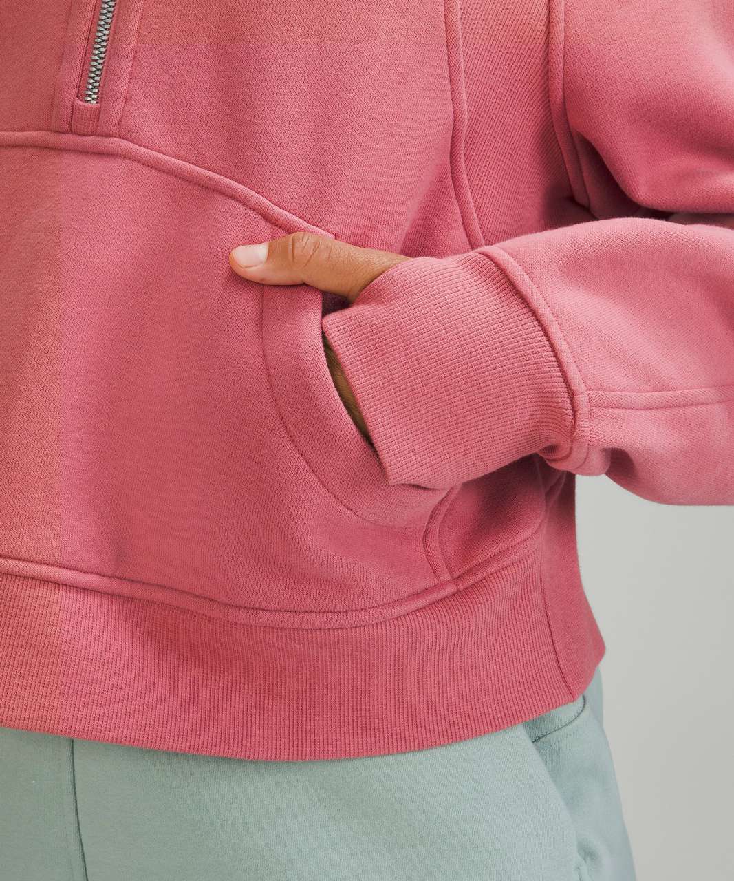 Lululemon Scuba Oversized Half-zip Hoodie In Brier Rose