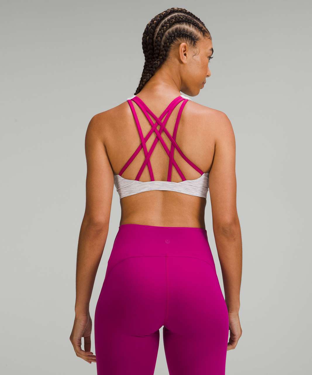 Lululemon Free to Be Serene Bra *Light Support, C/D Cup - Wee Are From Space Nimbus Battleship / Magenta Purple