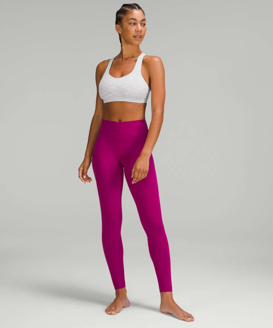 Lululemon Free to Be Serene Bra *Light Support, C/D Cup - Wee Are From Space Nimbus Battleship / Magenta Purple