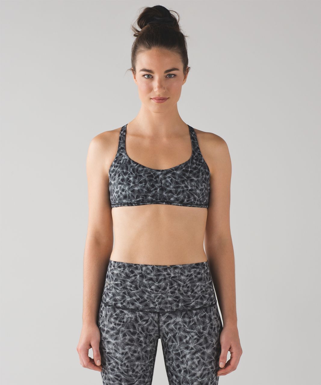 Lululemon Free To Be Zen Bra - Plume White Black