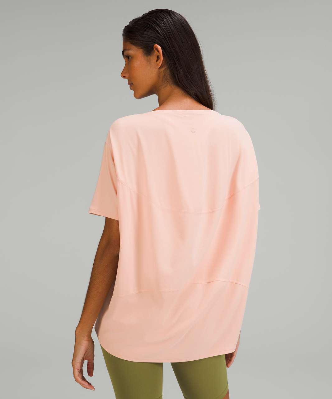 Lululemon Back in Action Short Sleeve T-Shirt *Nulu - Peach Satin