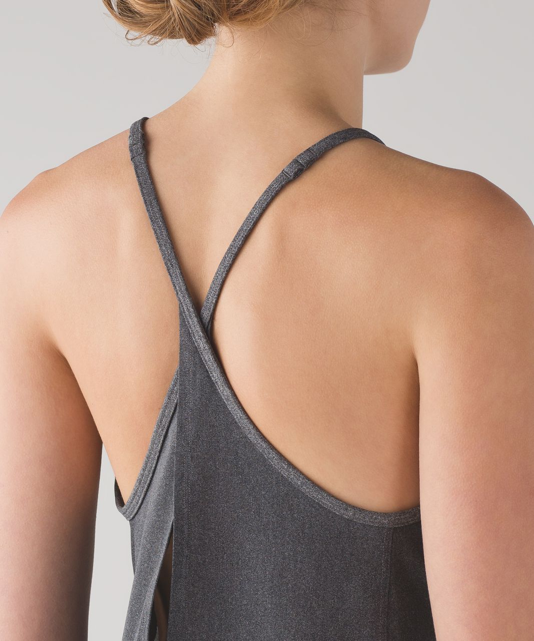 Lululemon Featherlight Singlet Mesh - Heathered Black