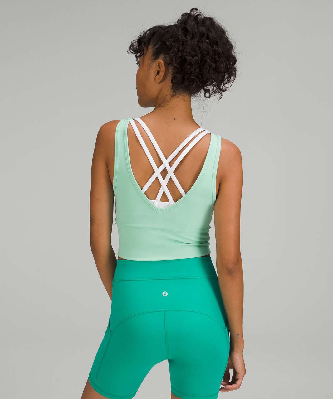 Lululemon Power Pivot Everlux Tank Top *Motif - Wild Mint