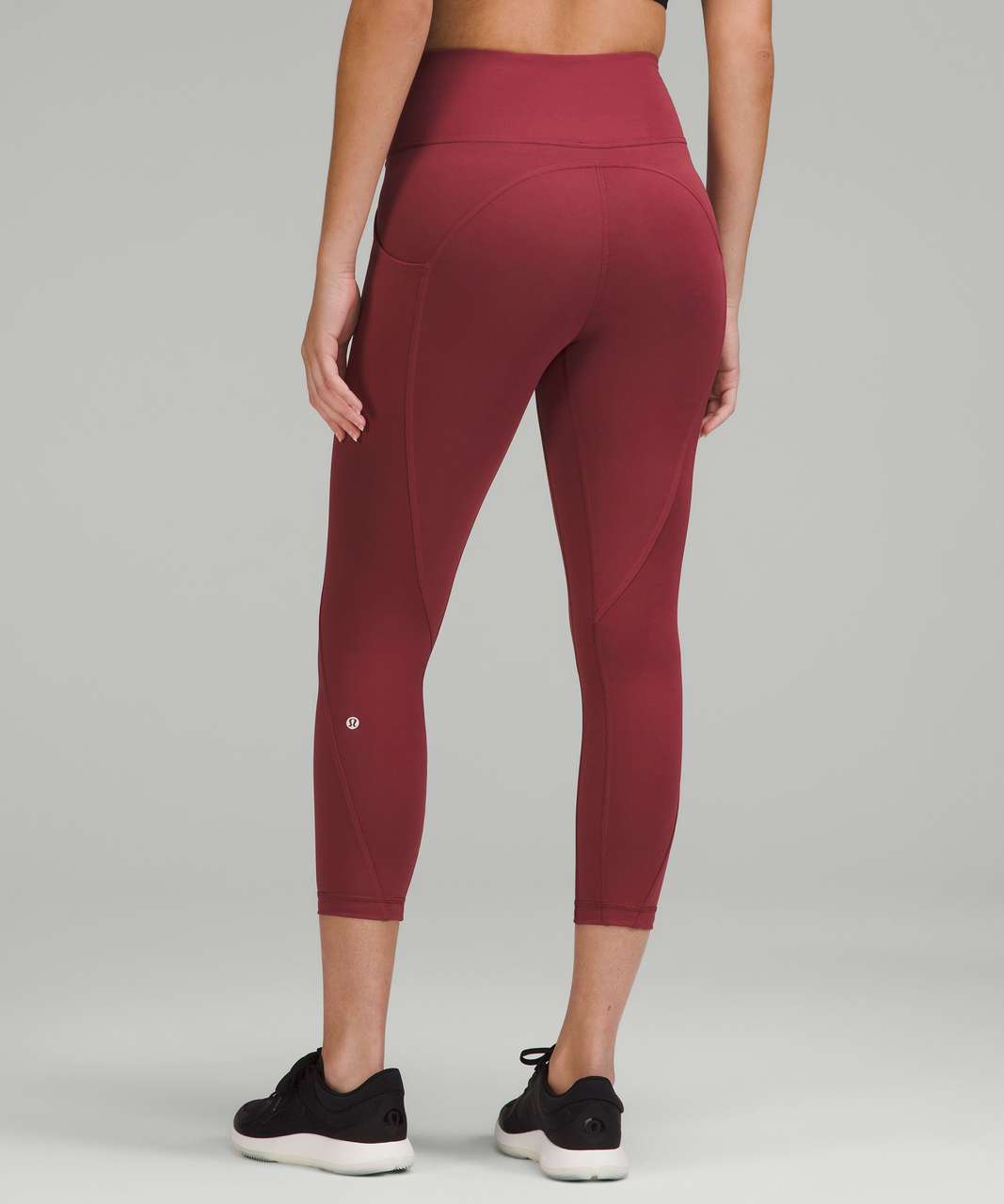 Lululemon All the Right Places High-Rise Drawcord Waist Crop 23” - Mulled  Wine - lulu fanatics