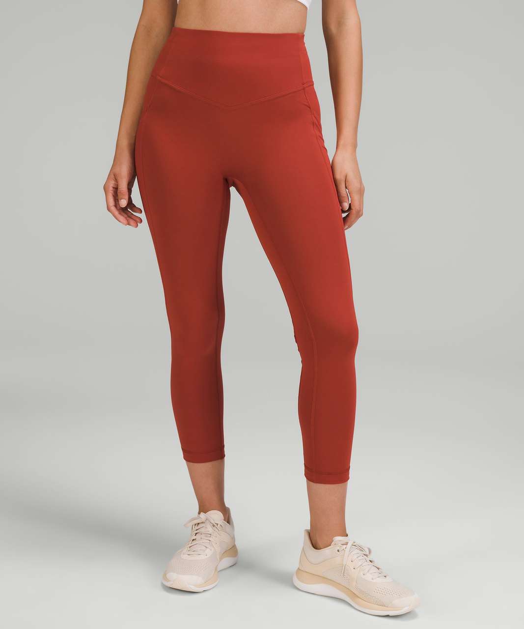 Lululemon All the Right Places High-Rise Drawcord Waist Crop 23” - Cayenne  - lulu fanatics