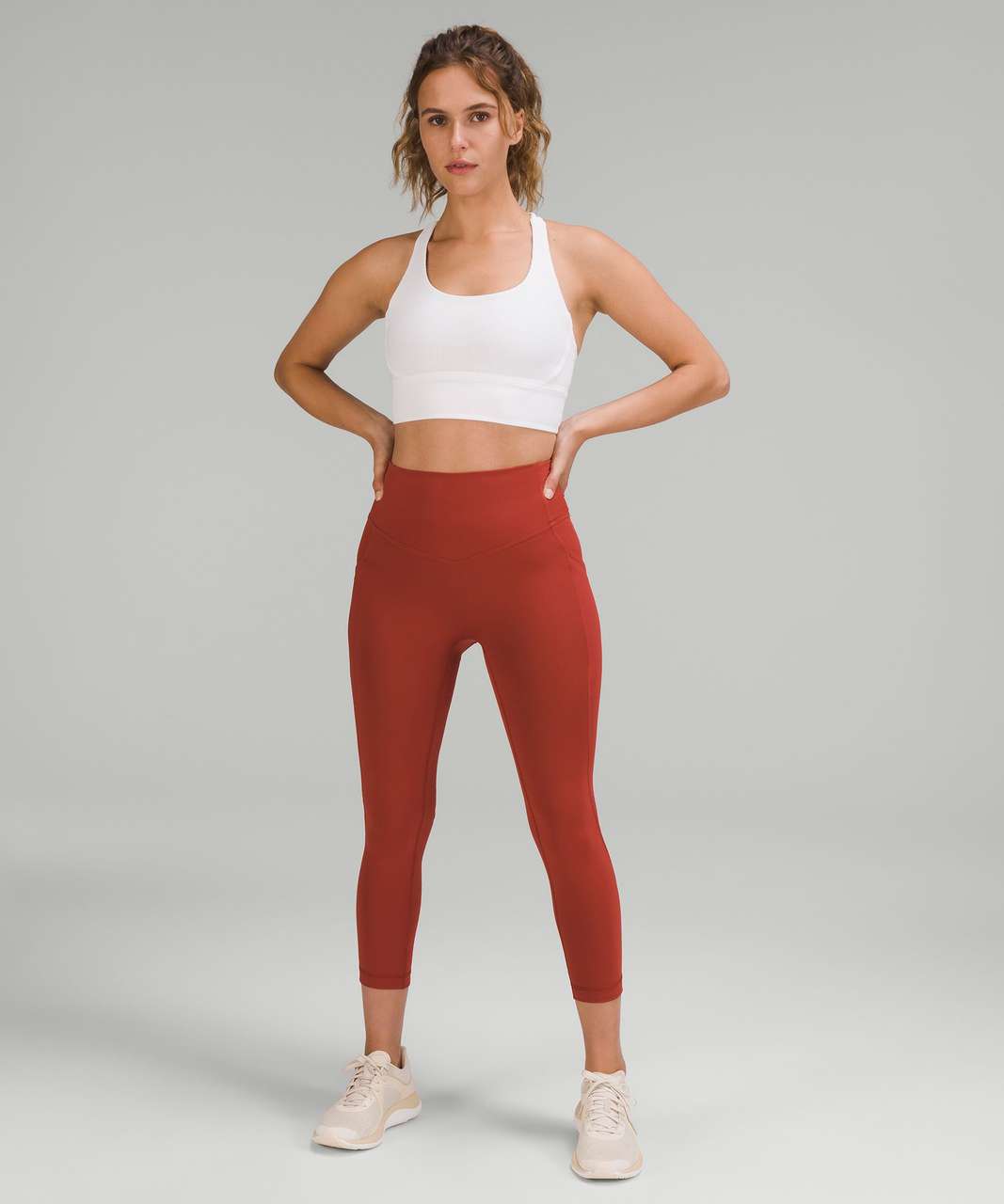 Lululemon All the Right Places High-Rise Drawcord Waist Crop 23” - Cayenne