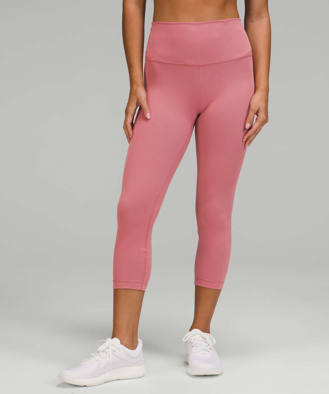 Lululemon Wunder Train High-Rise Crop 21 - Brier Rose - lulu fanatics