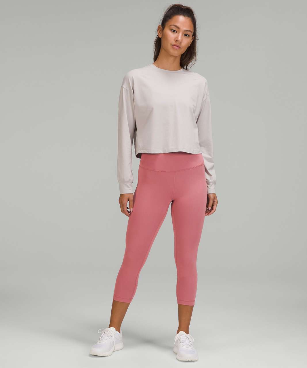 Lululemon Wunder Train High-Rise Crop 23 - Brier Rose - lulu fanatics