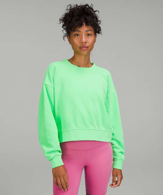 Lululemon Perfectly Oversized Cropped Crew *Softstreme™ - White