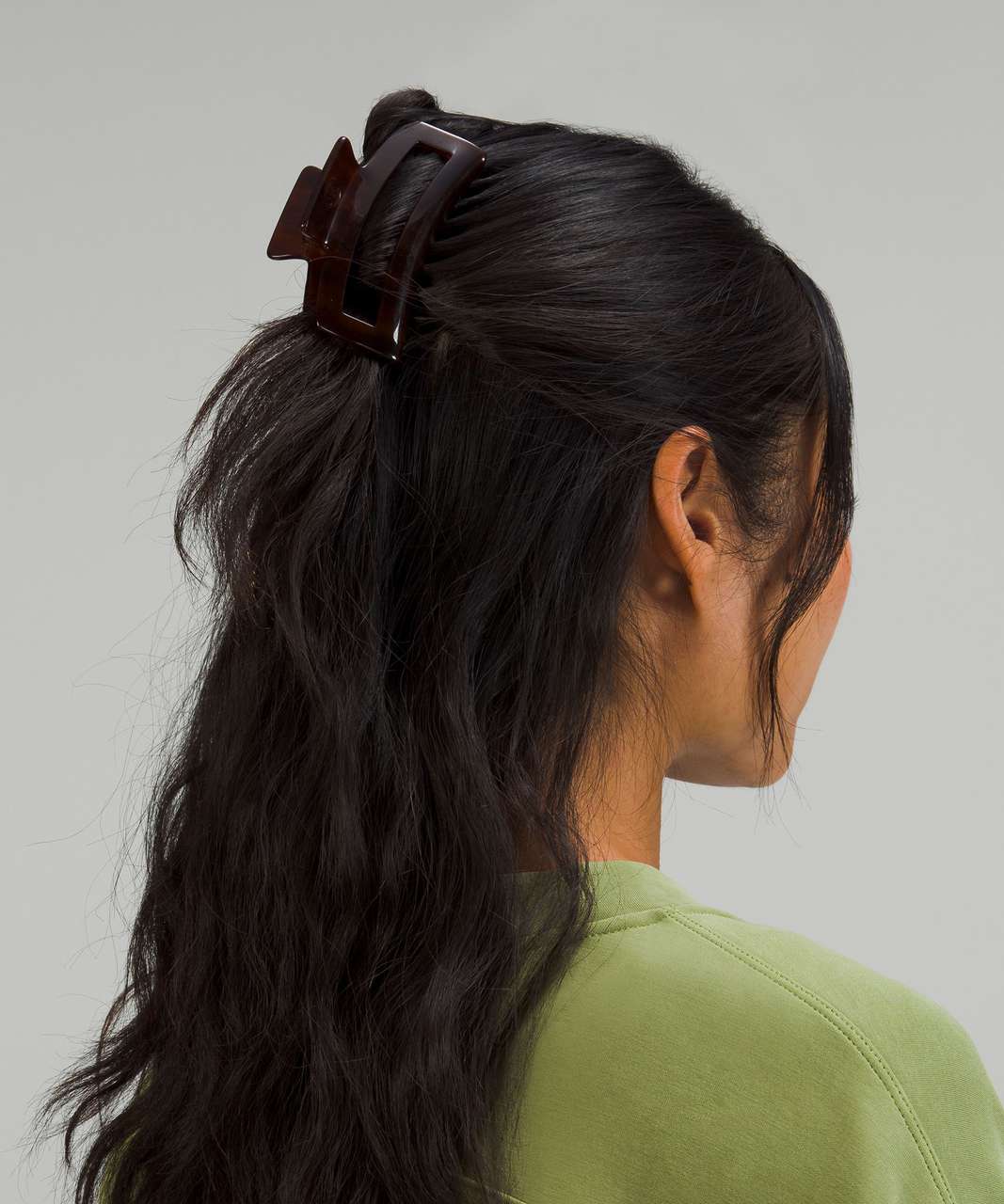 Lululemon Large Claw Hair Clip - Black / Roasted Brown