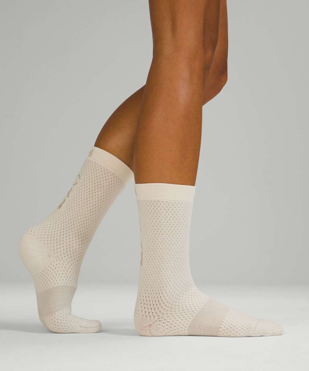 Lululemon Womens Daily Stride Crew Sock *Warm - Light Ivory