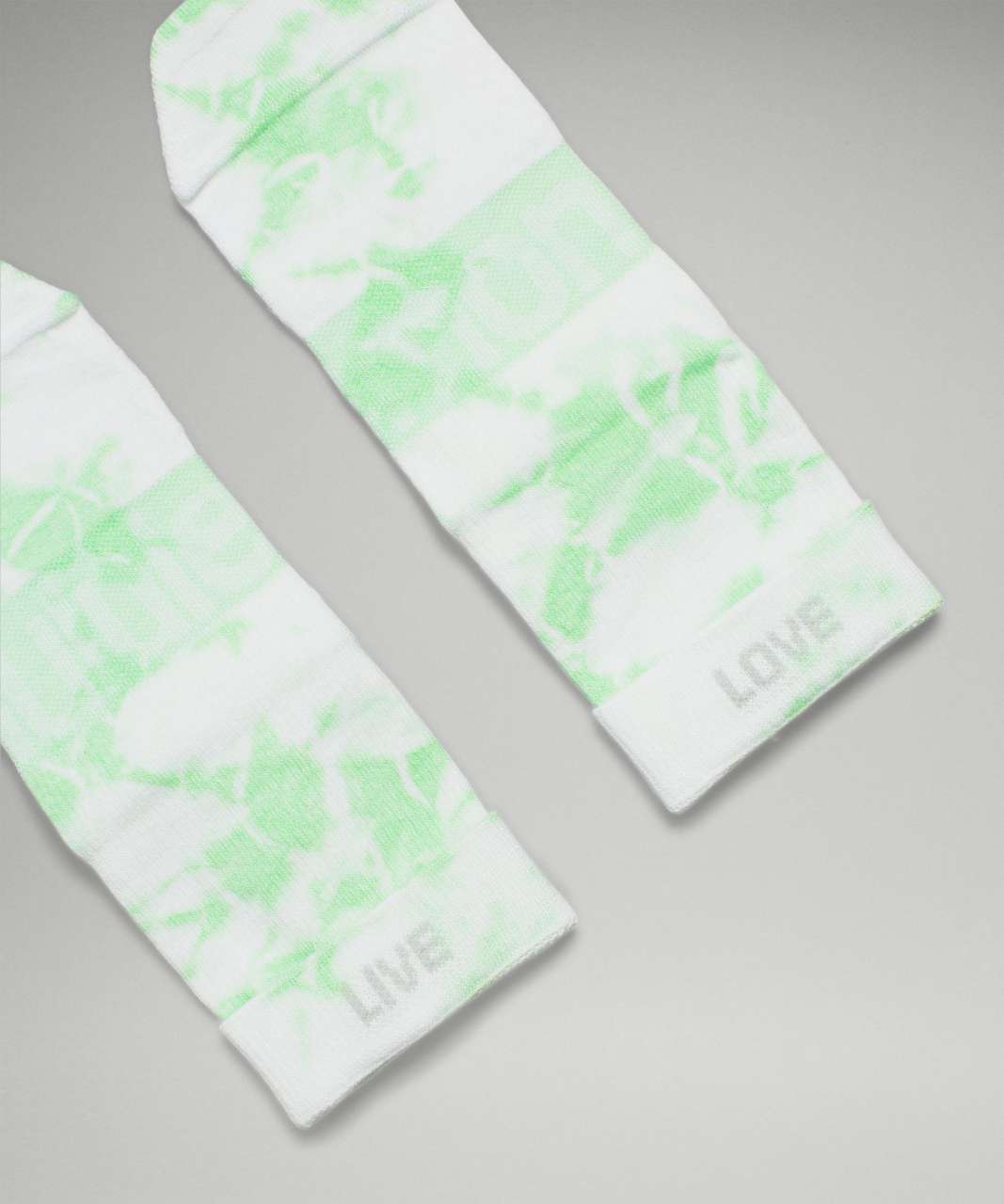 Lululemon Daily Stride Mid-Crew Sock *Tie Dye - Scream Green Light