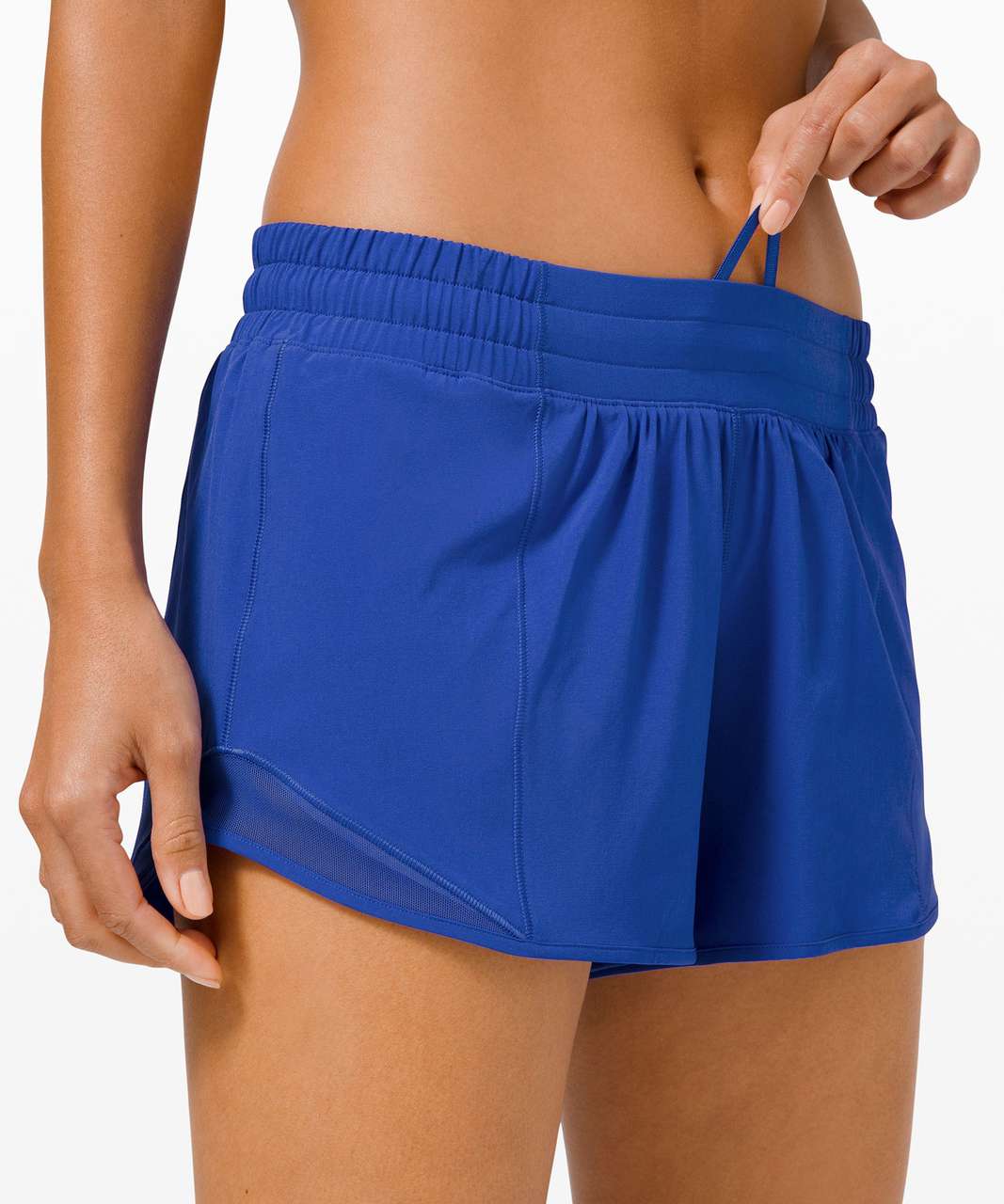 Lululemon Hotty Hot Low-Rise Lined Short 4 - Harbor Blue - lulu fanatics