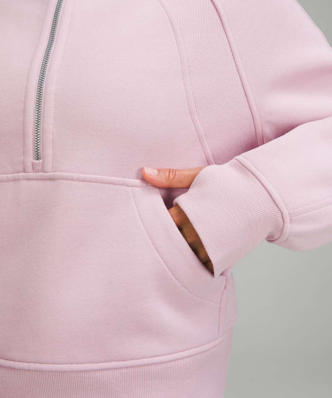 Lululemon Scuba Oversized Half-Zip Hoodie - Pink Peony - lulu fanatics