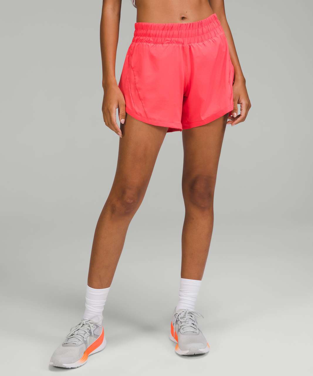 Lululemon Track That Mid-Rise Lined Short 5" - Pale Raspberry