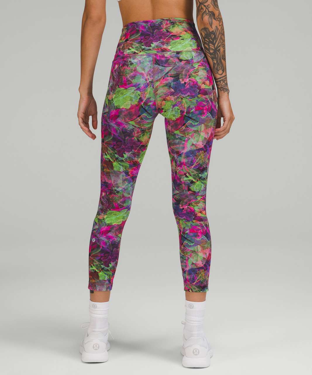 Lululemon Wunder Train High-Rise Crop 23 - Vivid Floral Tone