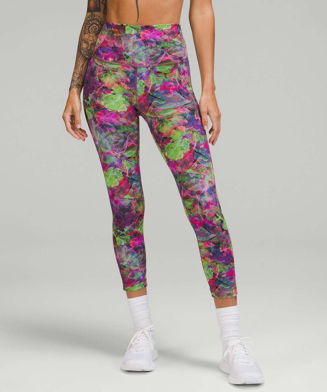 Lululemon Wunder Train High-Rise Crop 23 - Moonlit Magenta - lulu fanatics