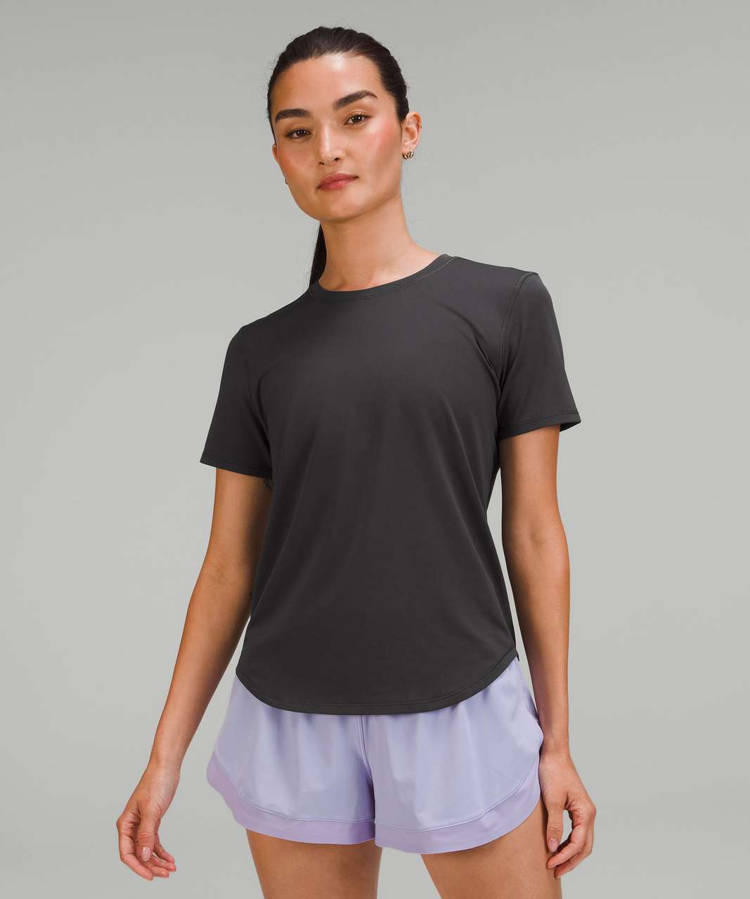 Lululemon High-Neck Running and Training T-Shirt - Graphite Grey