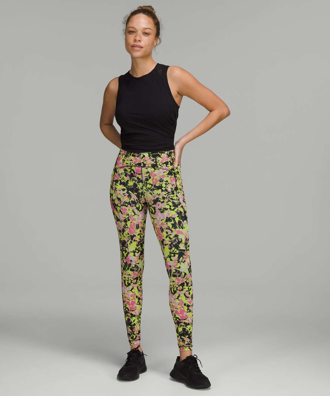 Lululemon Swift Speed High-Rise Tight 28" - Inflect Floral Highlight Yellow Multi