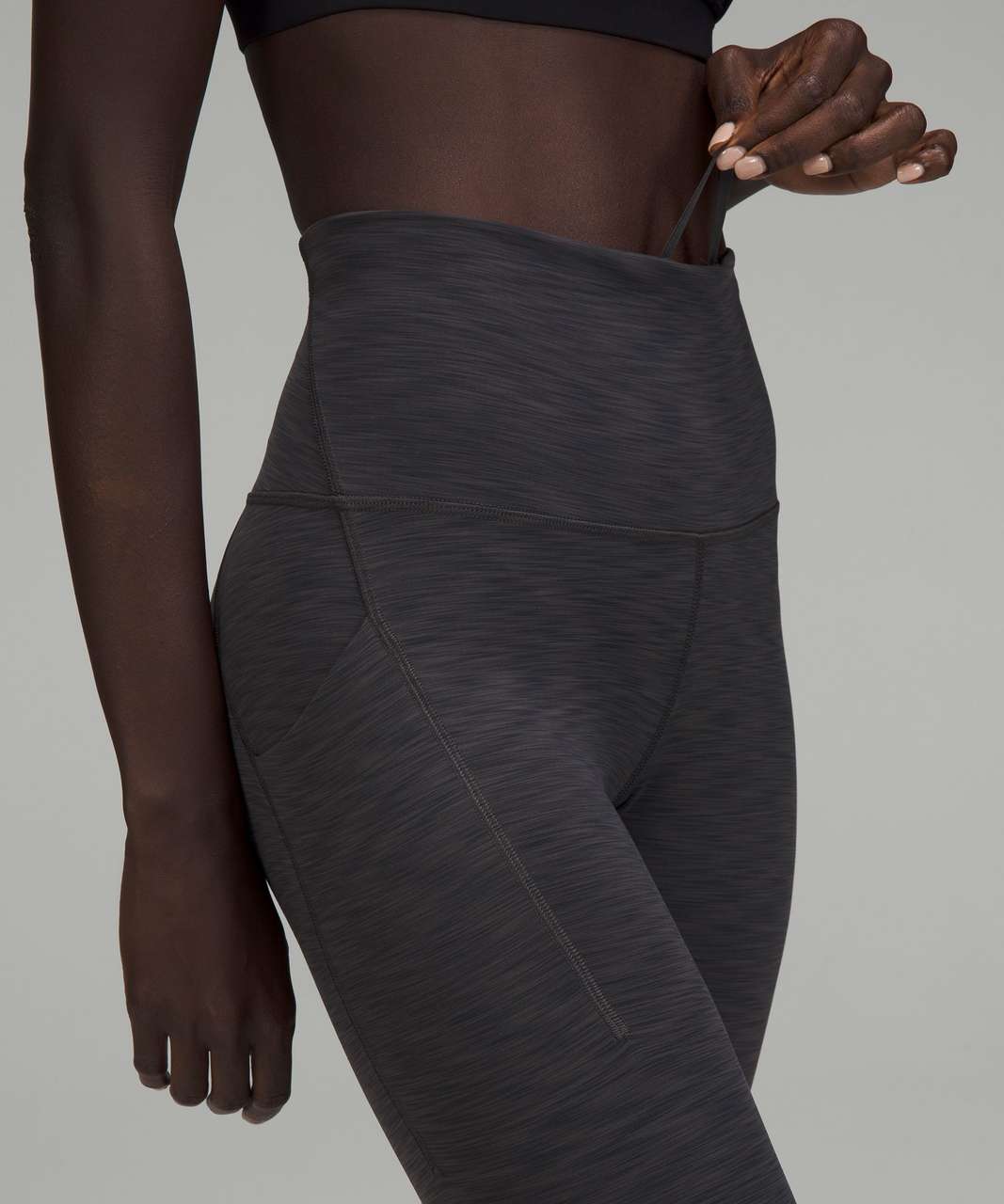 Lululemon Wunder Train High-Rise Tight with Pockets 25 - Diamond Dye Pitch  Grey Graphite Grey - lulu fanatics