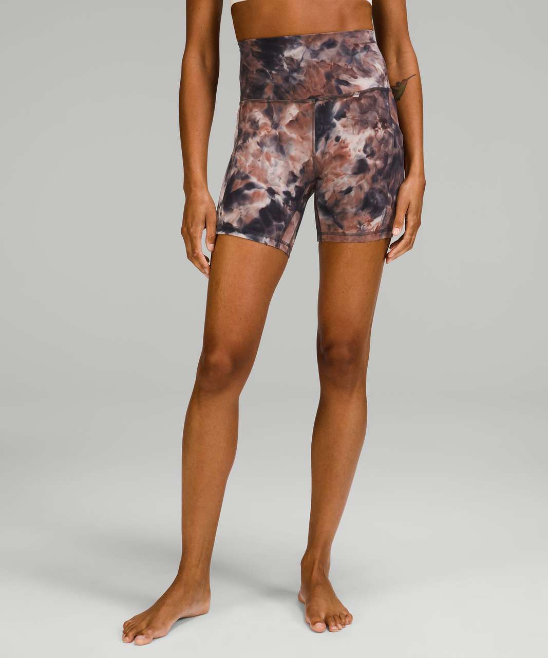 Lululemon Align High-Rise Short with Pockets 6 - Diamond Dye Seashell  Smoky Topaz Graphite Grey - lulu fanatics