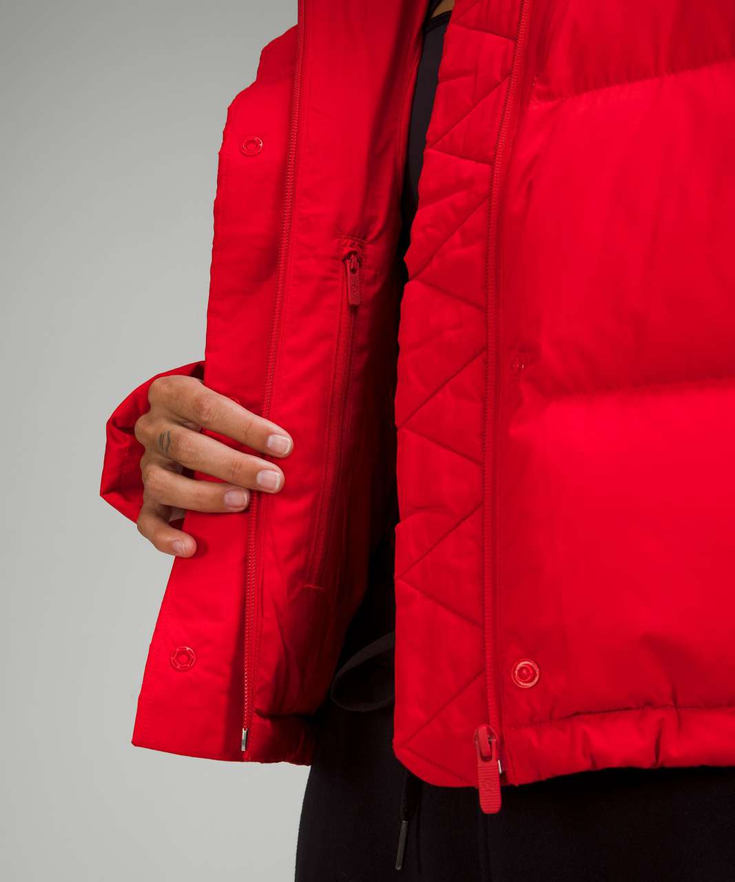 Lululemon Wunder Puff Cropped Jacket - Grenadine Red