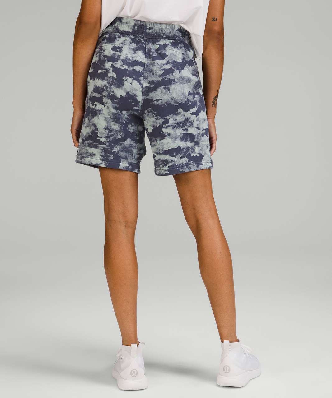 Lululemon Loungeful High-Rise Short 7 - Heritage Camo Wash WP Blue Multi -  lulu fanatics