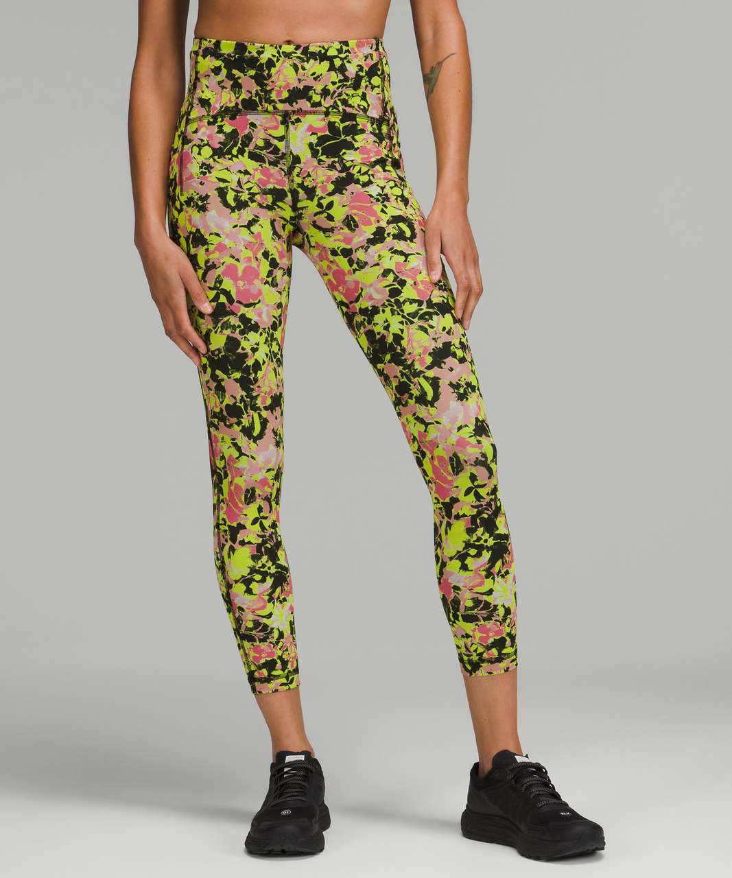 Lululemon Swift Speed High-Rise Tight 25" - Inflect Floral Highlight Yellow Multi