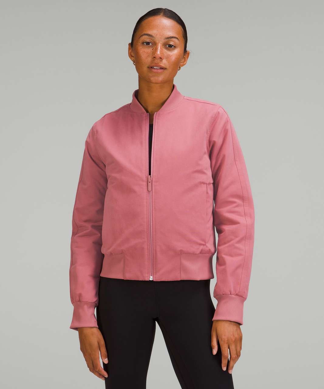 Lululemon Non-Stop Cotton Bomber Jacket - Brier Rose