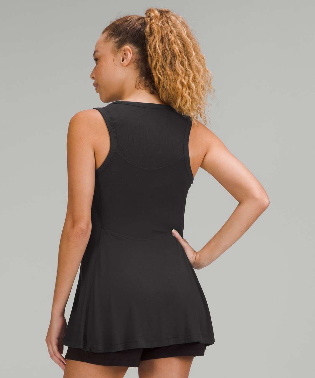 Lululemon Modal Wrap Romper 4" - Black