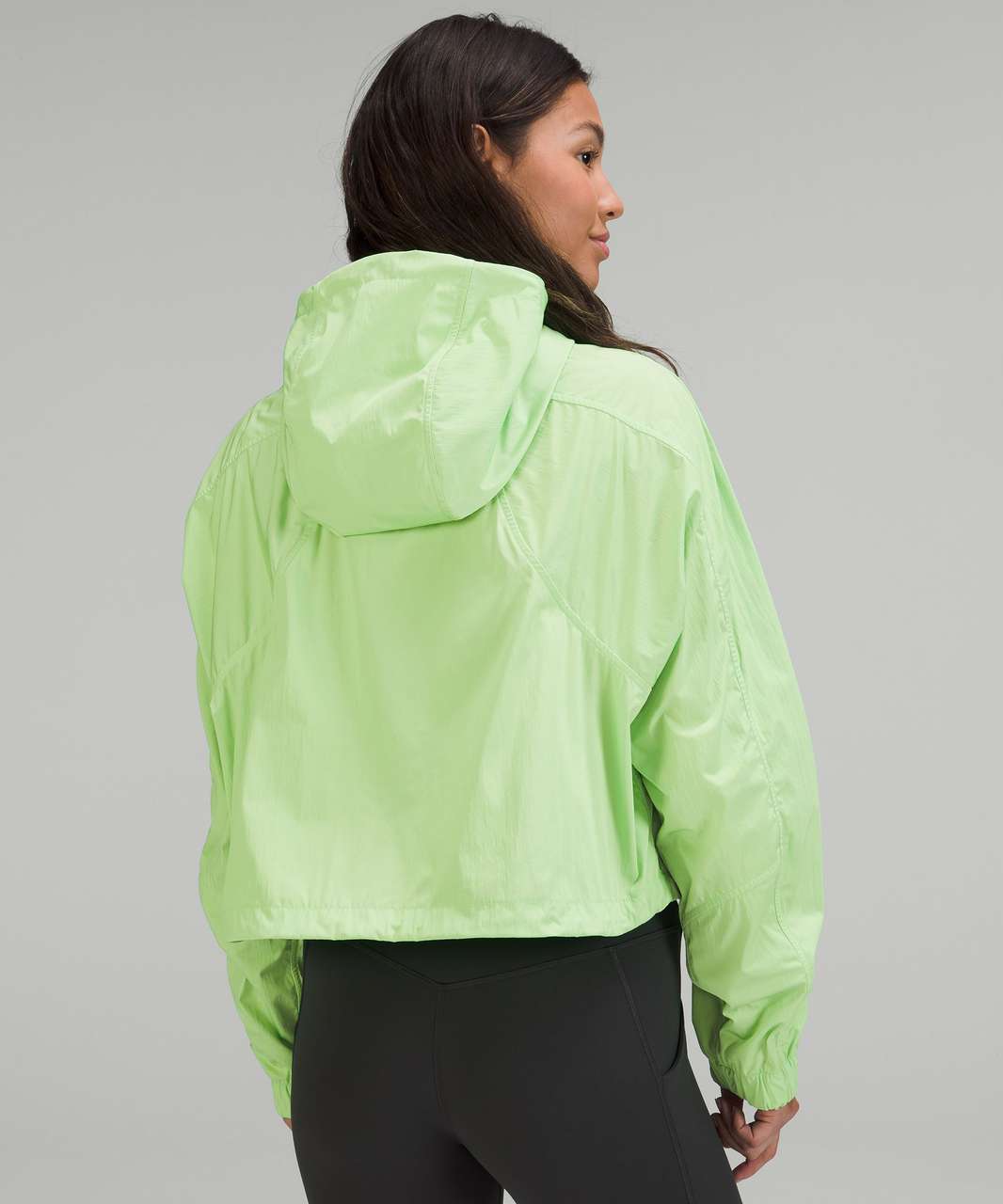 NWT Lululemon Ribbed Nulu Cropped Define Jacket Green Jasper 8-LW3FYSS  Package