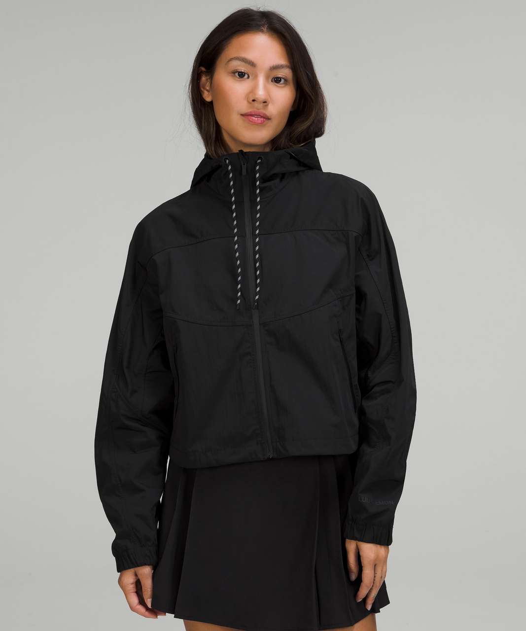 Take It This - Hooded Cropped Windbreaker for Women