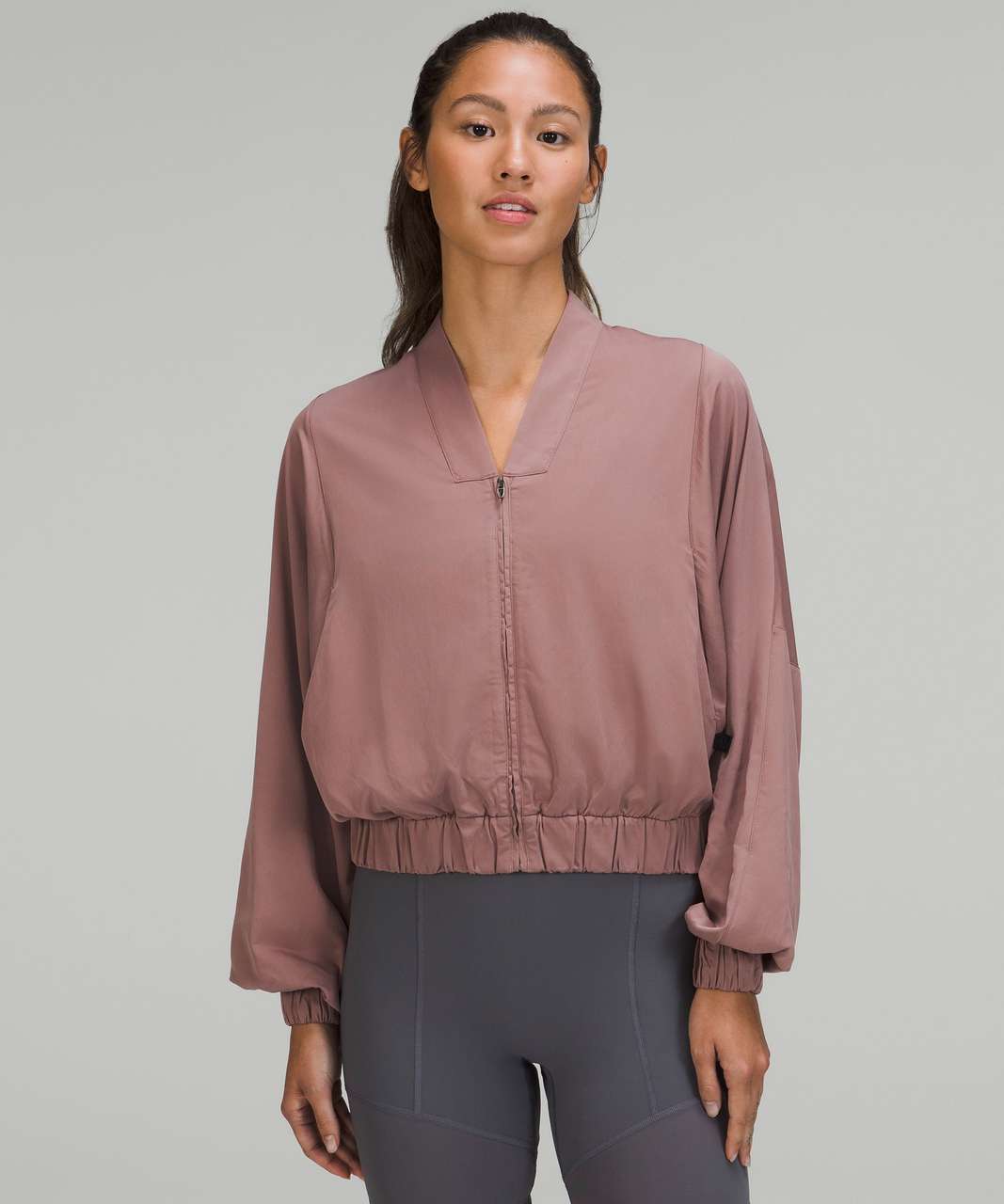 Lululemon lab Oversized-Fit Short Track Jacket - Twilight Mauve