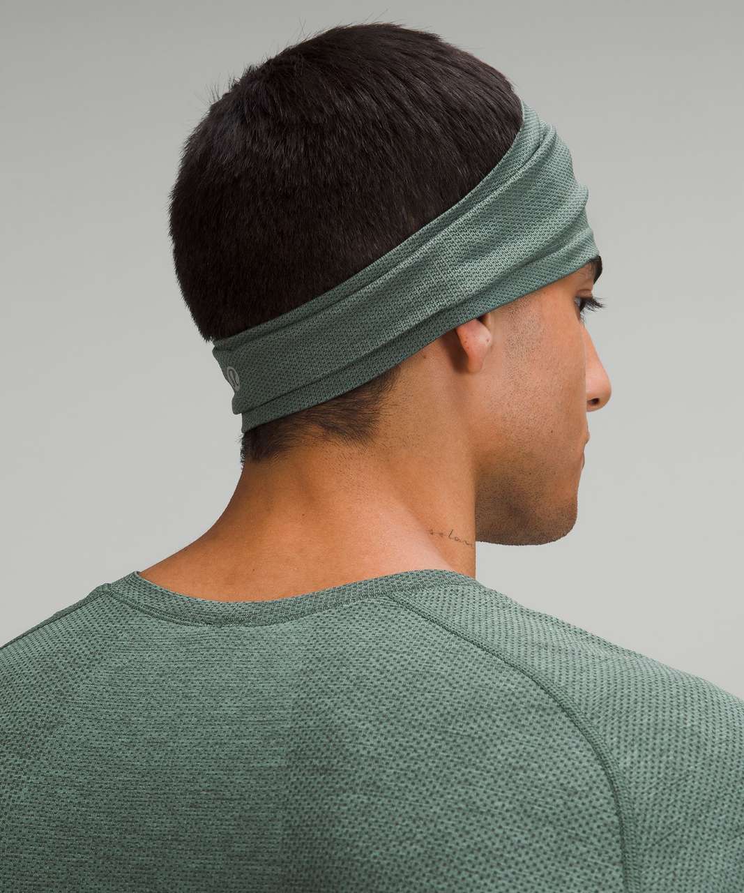 Lululemon Metal Vent Tech Headband - Smoked Spruce / Tidewater Teal