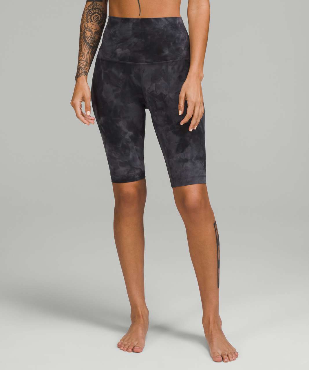 Lululemon Align Super-High-Rise Short 10" - Diamond Dye Pitch Grey Graphite Grey