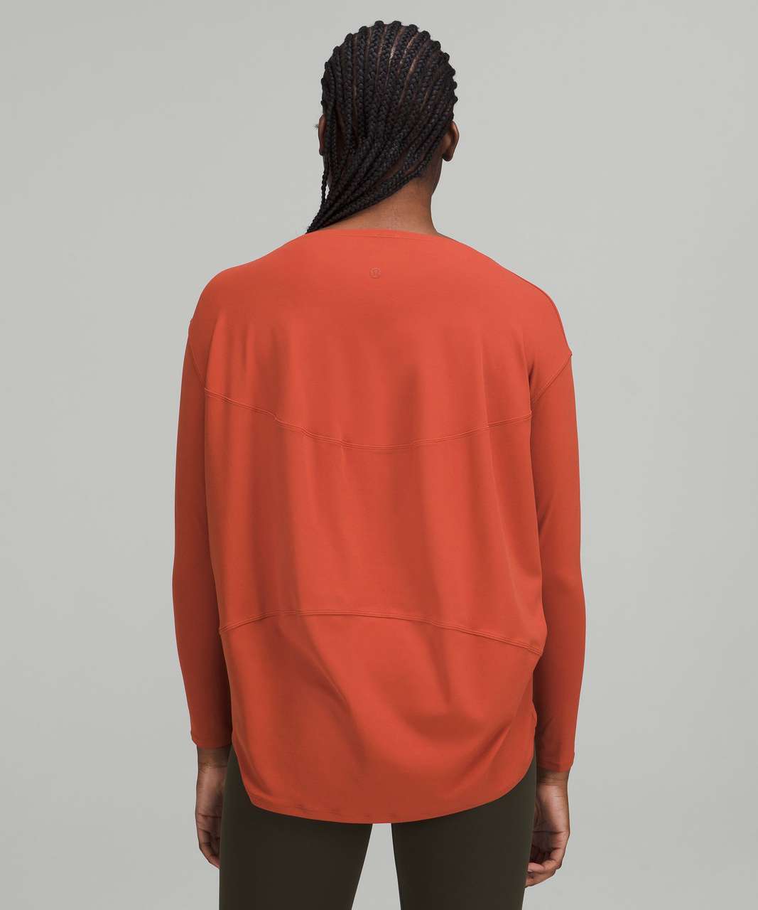 Lululemon Back in Action Long Sleeve Shirt *Nulu - Red Rock - lulu