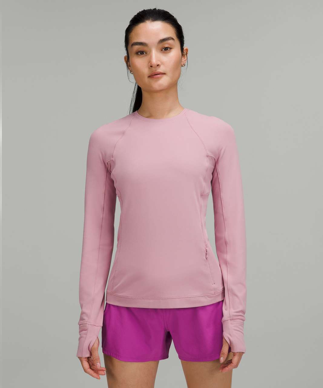 Lululemon Its Rulu Run Long Sleeve Shirt - Pink Taupe - lulu fanatics