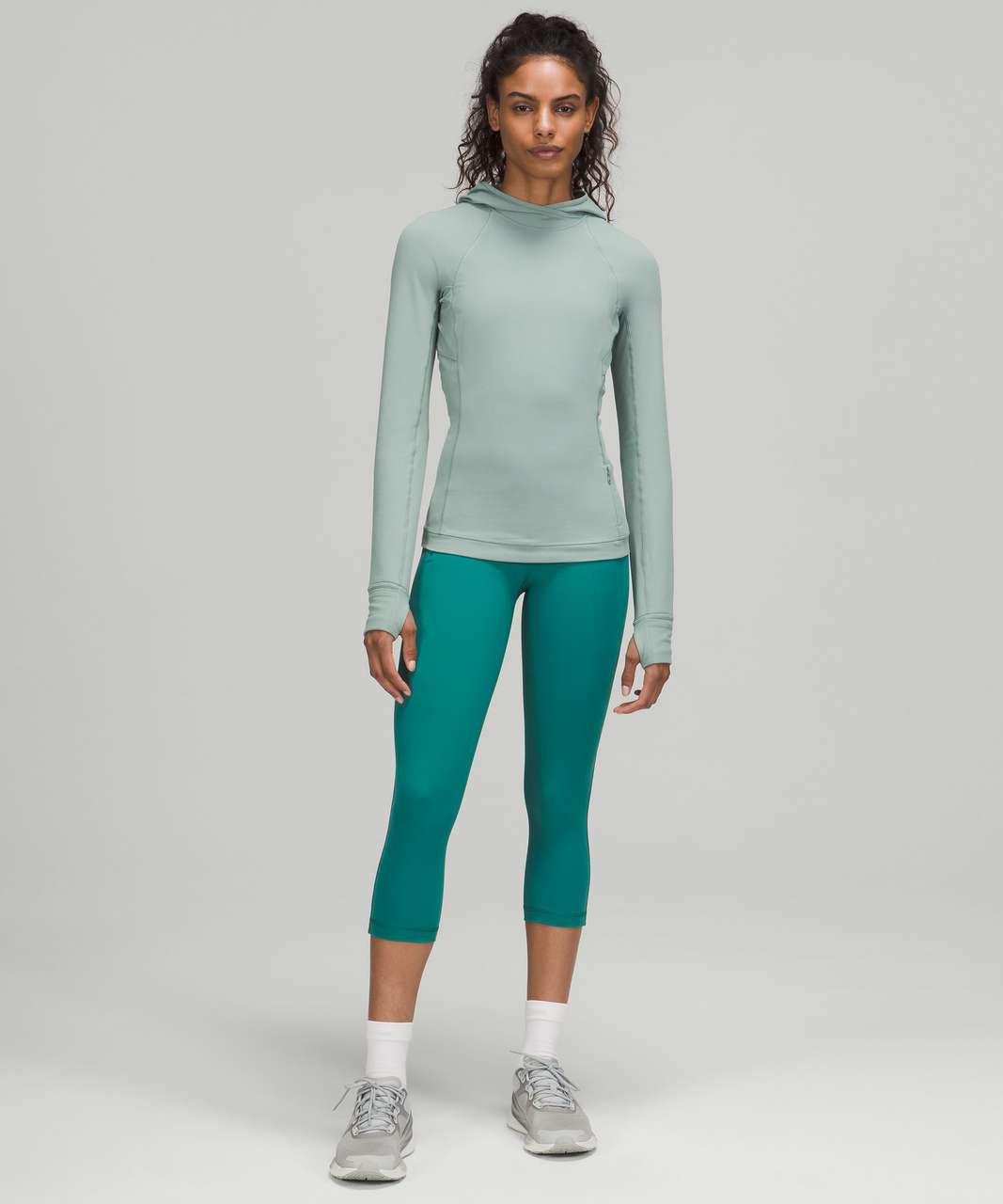 Lululemon Its Rulu Run Long Sleeve Hoodie - Misty Glade