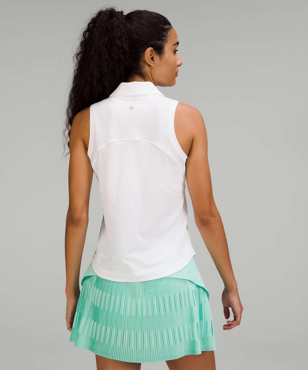 Lululemon Quick-Drying Sleeveless Polo Shirt - White