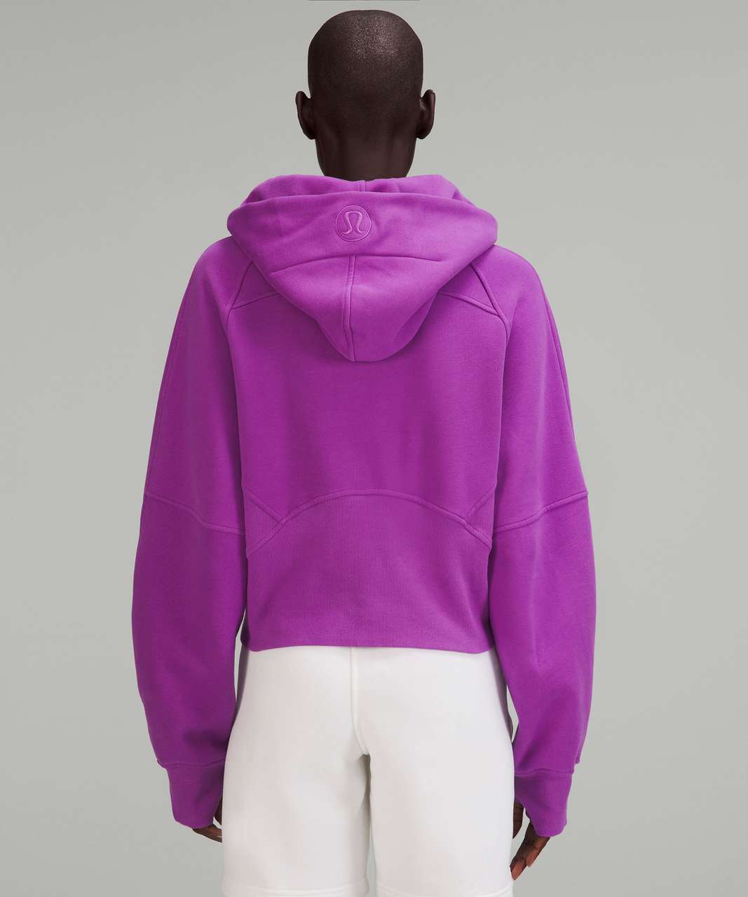 Oversized Velour-Lined Hoodie