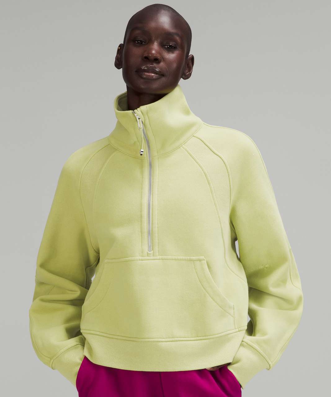 Lululemon Scuba Oversized Funnel Neck Half Zip - Wasabi - lulu